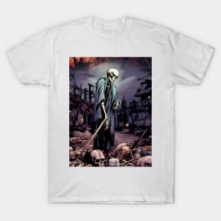 Haunting Halloween Spirit: Skeleton Dreams T-Shirt